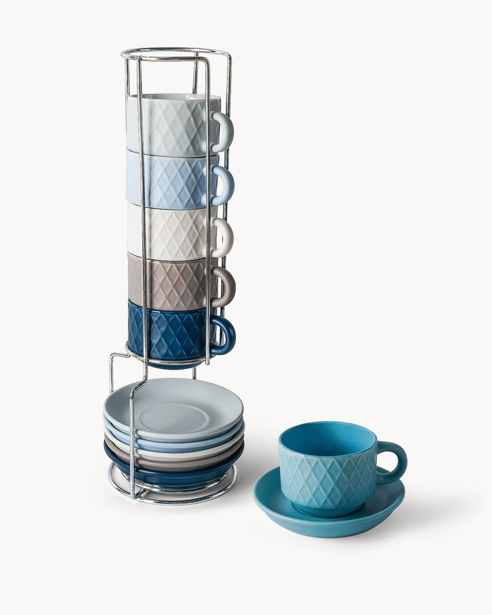 Miamio Espressotassen Palmanova 6er Set Keramik 75ml