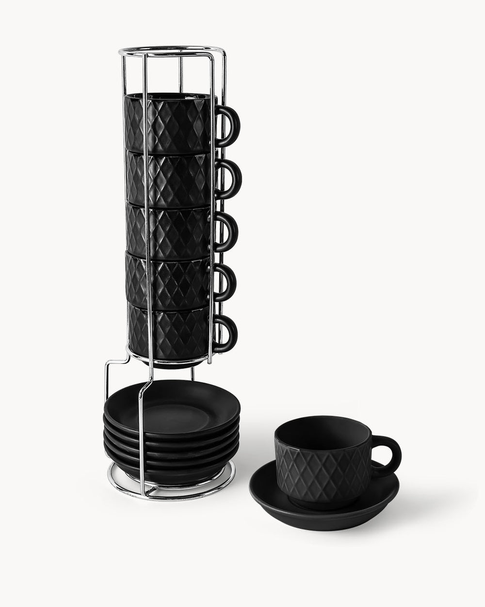 Miamio Espressotassen Palmanova 6er Set Keramik 75ml