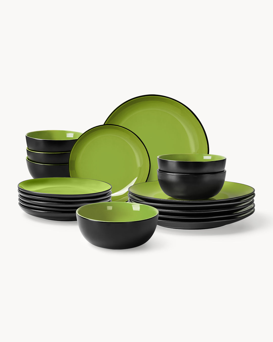 Miamio Geschirr Set Le Papillon 18-teilig für 6 Personen Keramik