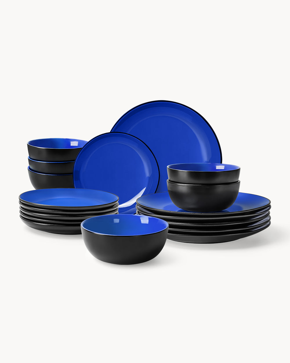 Miamio Geschirr Set Le Papillon 18-teilig für 6 Personen Keramik