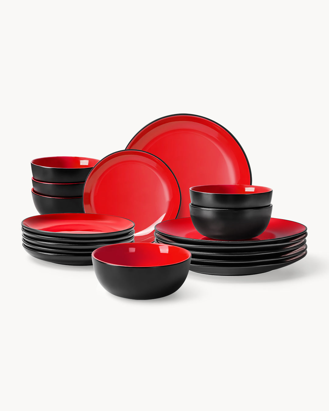 Miamio Geschirr Set Le Papillon 18-teilig für 6 Personen Keramik