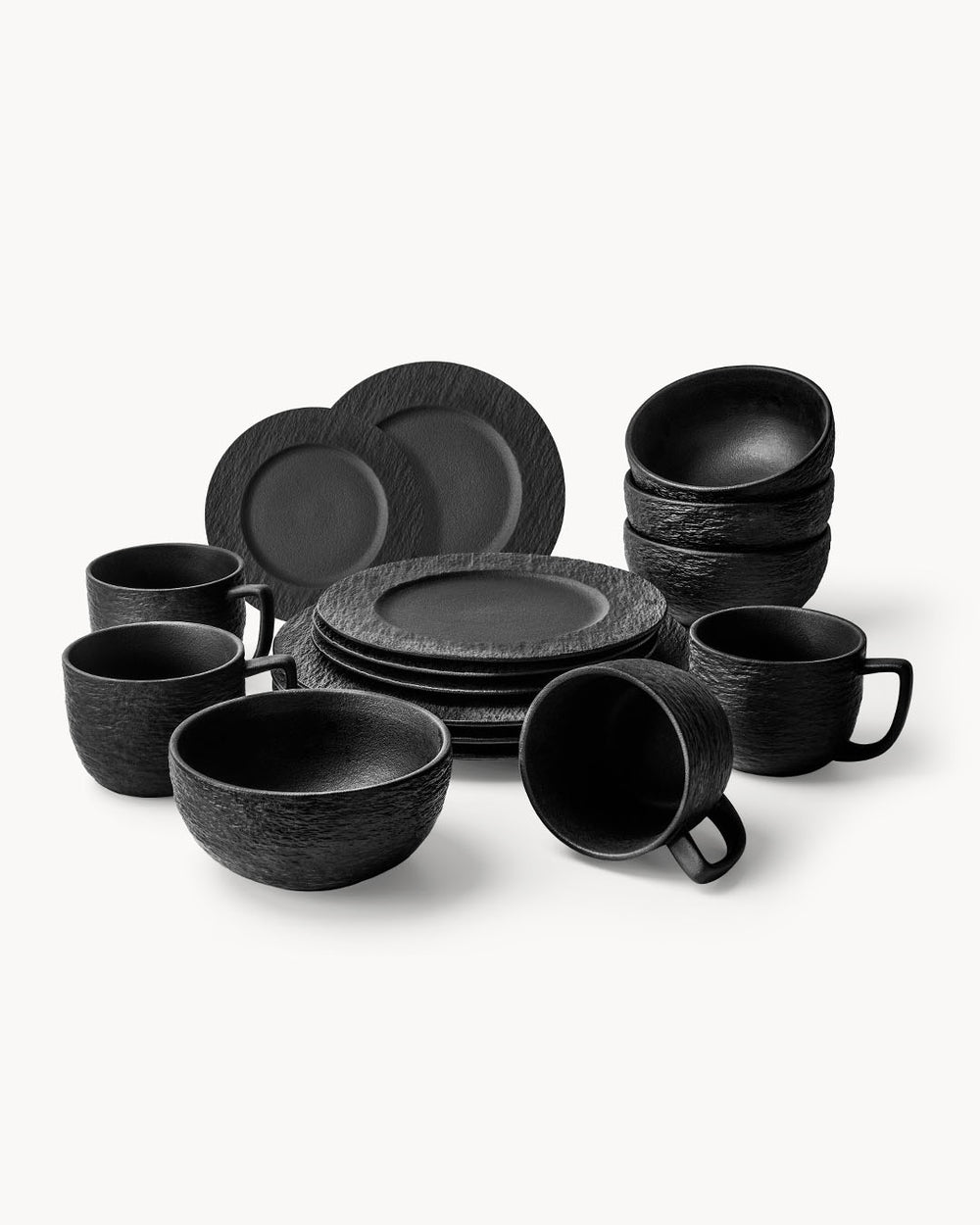 Miamio Geschirrset Oasis 16 teilig fur 4 Personen, tassen, teller, schussel