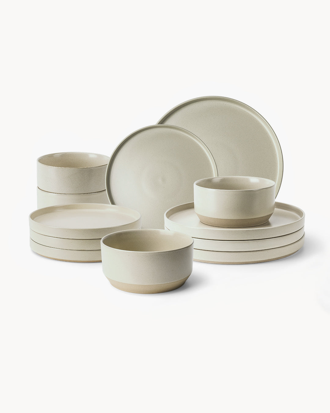 Miamio Geschirrset Sierra 12 teilig für 4 Personen sand