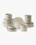 Miamio Geschirrset tassen und teller Sierra sand