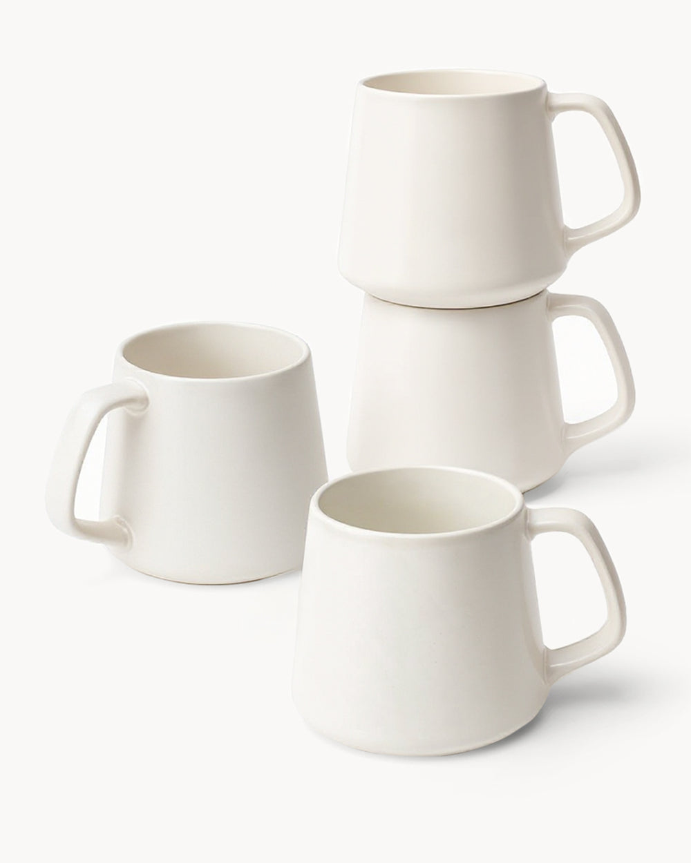 Miamio Kaffeetassen Luxe 4er Set Keramik 420ml