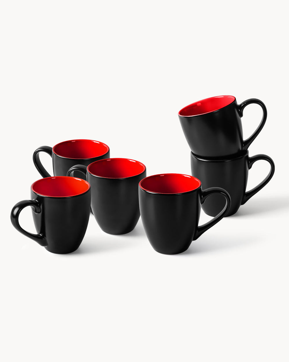 Miamio Kaffeetassen Schüsseln Le Papillon 12-teilig Keramik sommerliche Farben