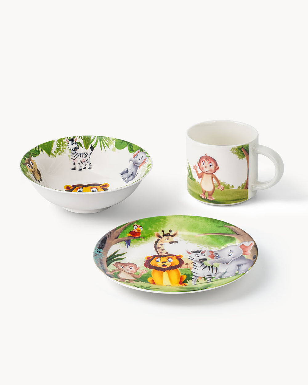 Miamio Kindergeschirr Set 3-teilig Keramik