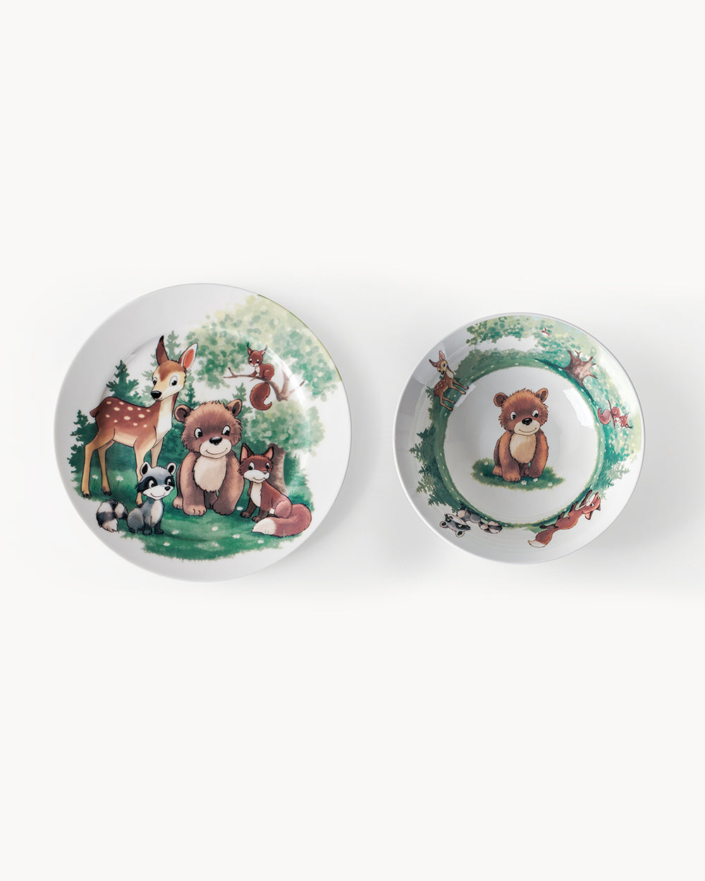 Miamio Kindergeschirr Set 3-teilig: Tasse, Teller & Schussel Keramik 