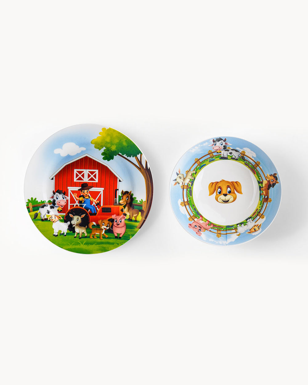 Miamio Kindergeschirr Set 3-teilig: Tasse, Teller & Schussel Keramik