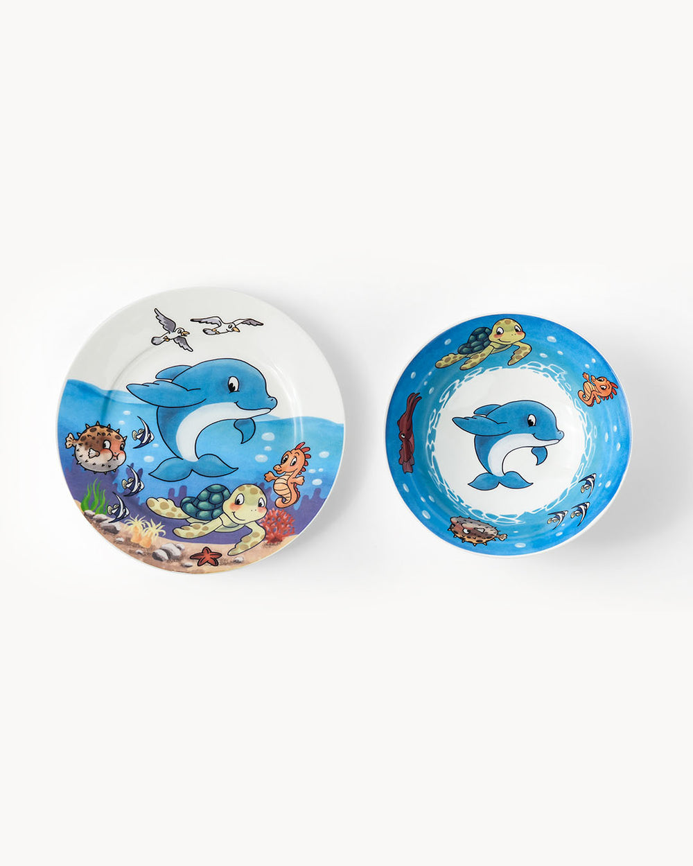 Miamio Kindergeschirr Set 3-teilig: Tasse, Teller & Schussel Keramik