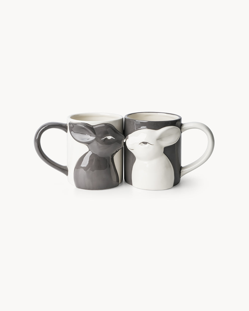 Miamio Parchen Tassen 3D Hasen Keramik, Geschenk fur Paare