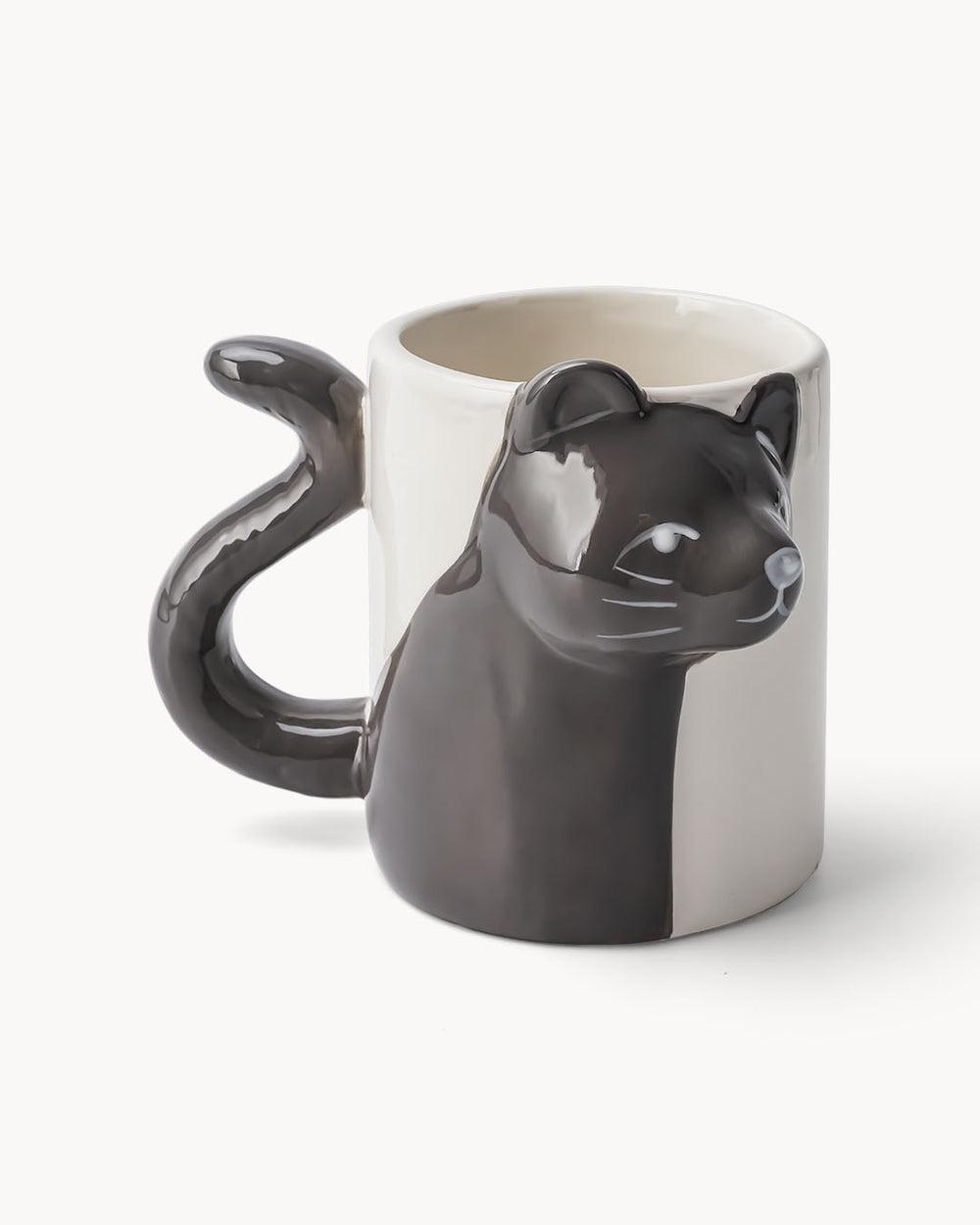 Miamio Parchen Tassen 3D Katzen Keramik, Geschenk fur Paare