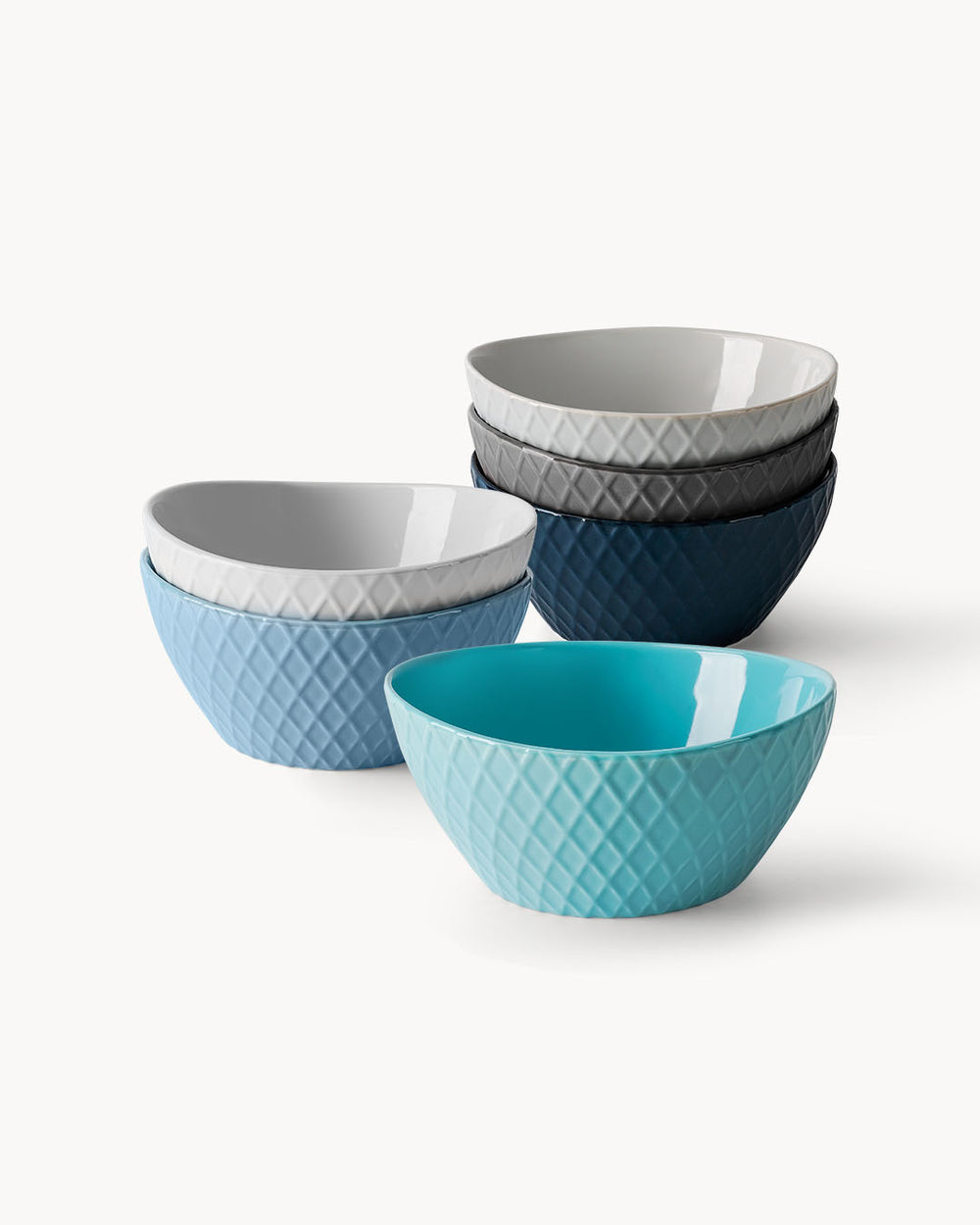 Miamio Schussel Palmanova 6er Set Keramik 800ml 3