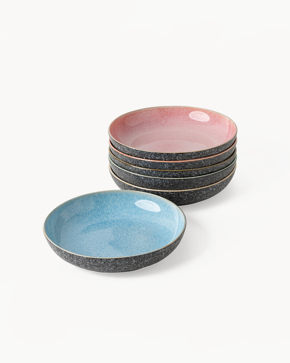 Miamio Suppenteller Las Palmitas 6er Set Keramik 22cm