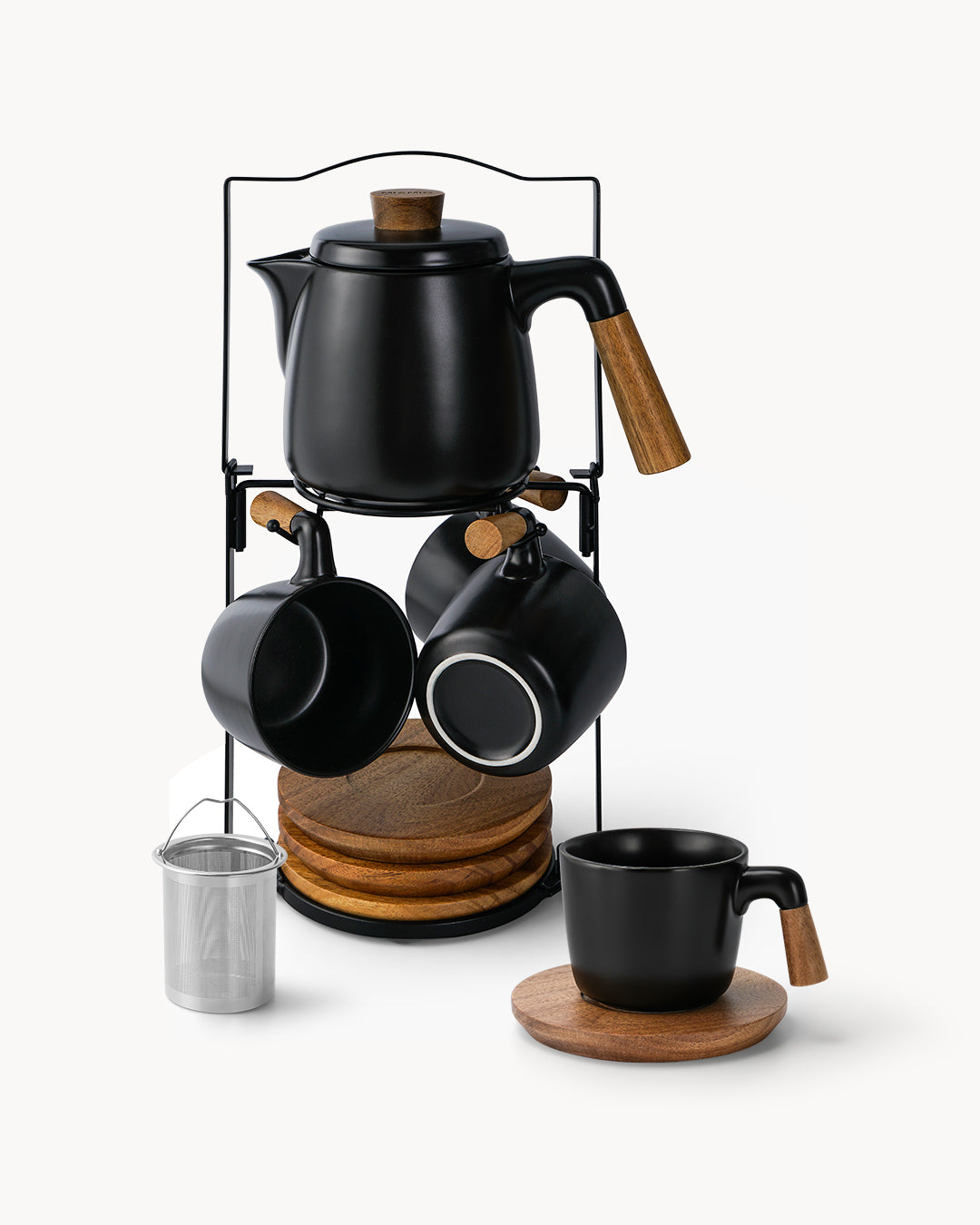 Teekanne & Teeservice Set | Modernes Design aus Steinzeug