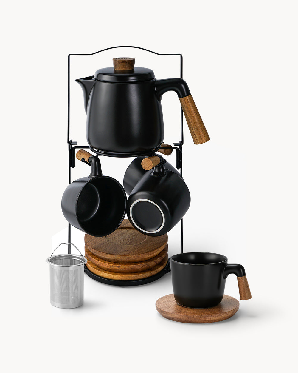 Miamio Teekannen Set Keramik, Tassen und Backformchen Winterzauber Bundle