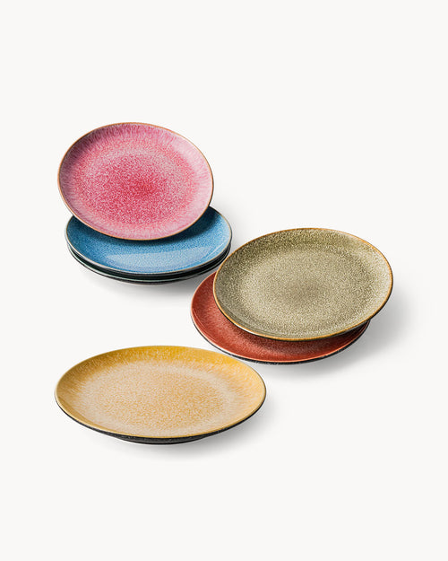 Miamio Teller Set Las Palmitas 6er Keramik 21-26 cm