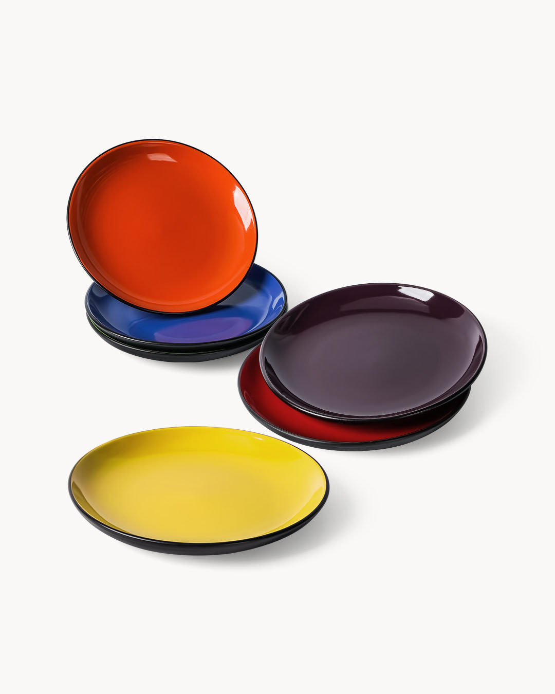 Miamio Teller Set Le Papillon 6er Keramik 20,5 - 26 cm