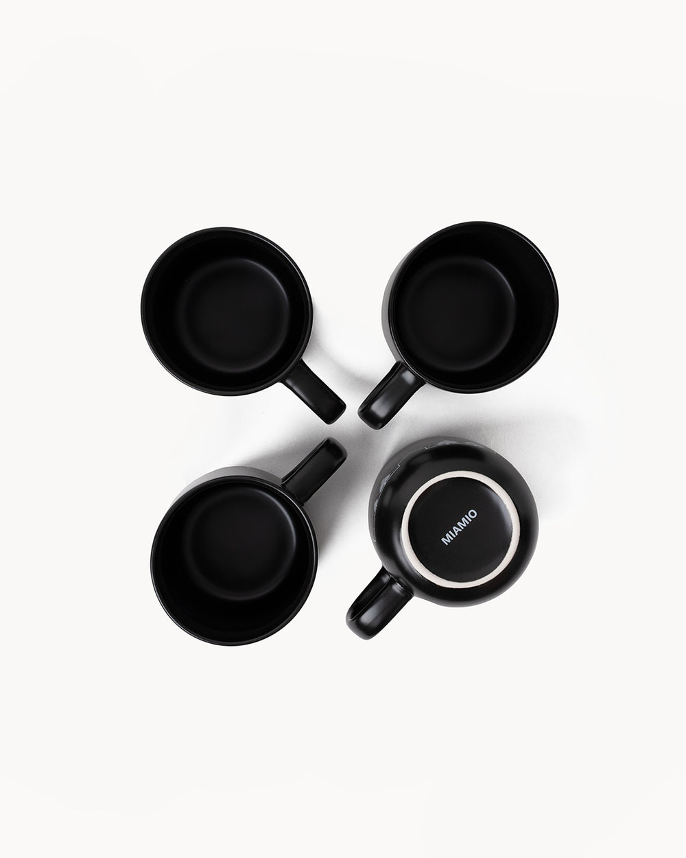 Miamio Weihnachtstassen Vinter 4er Set Keramik, Wintermotiv 500ml