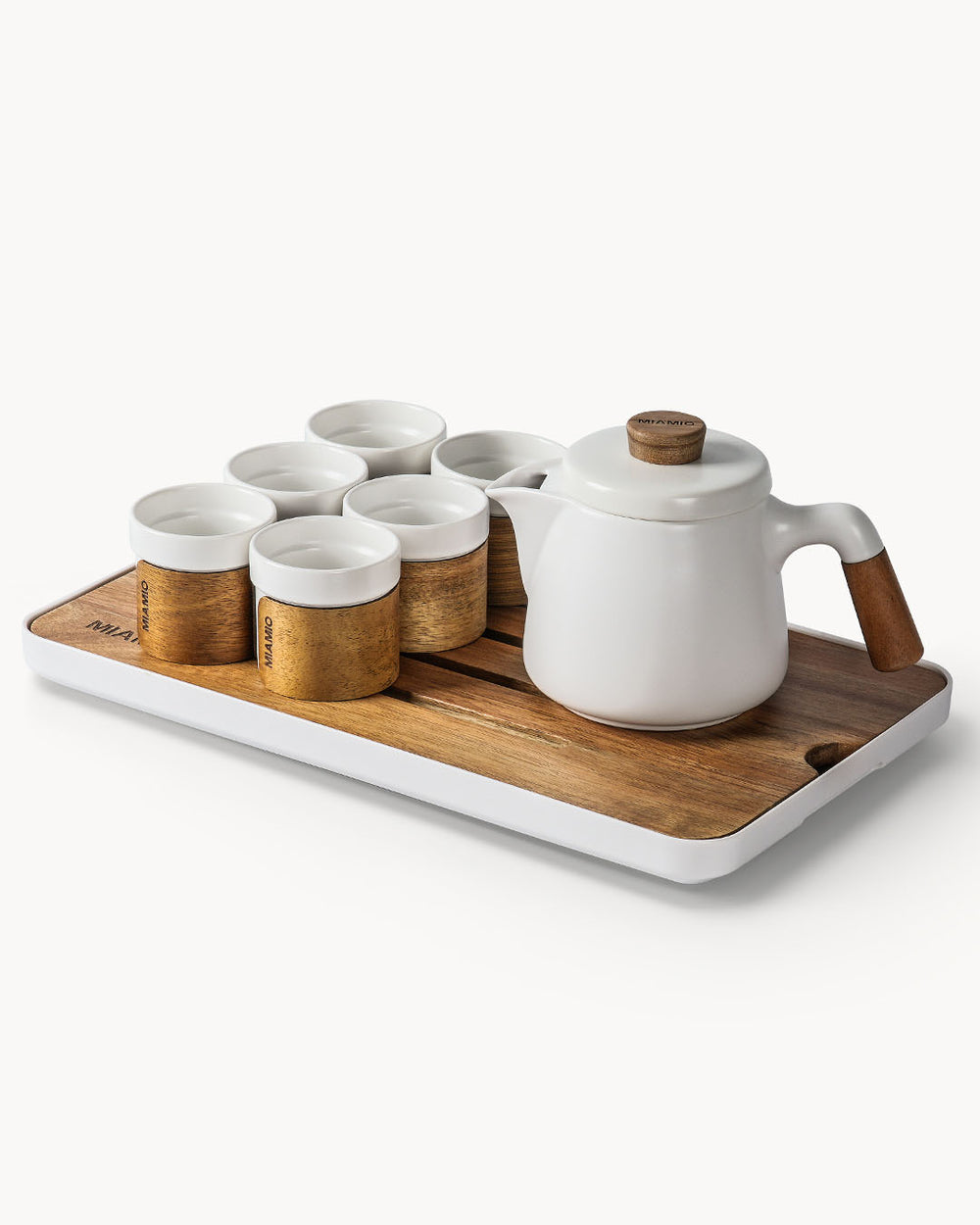 Miamio traditionelles japanisches Teeset 6er Set Keramik 620ml