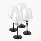 Crystaluna Glas-Set – Für stilvolle Abende mit Rot & Weiß