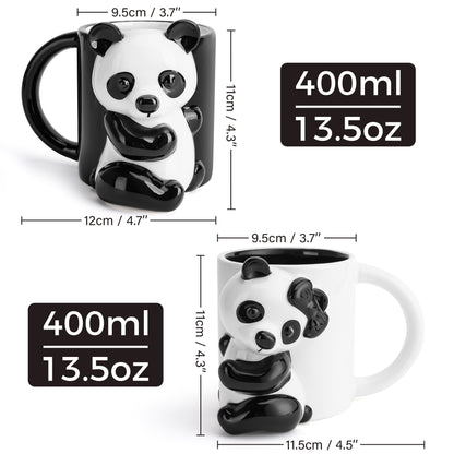 Panda Tassen Set (2 x 400ml)