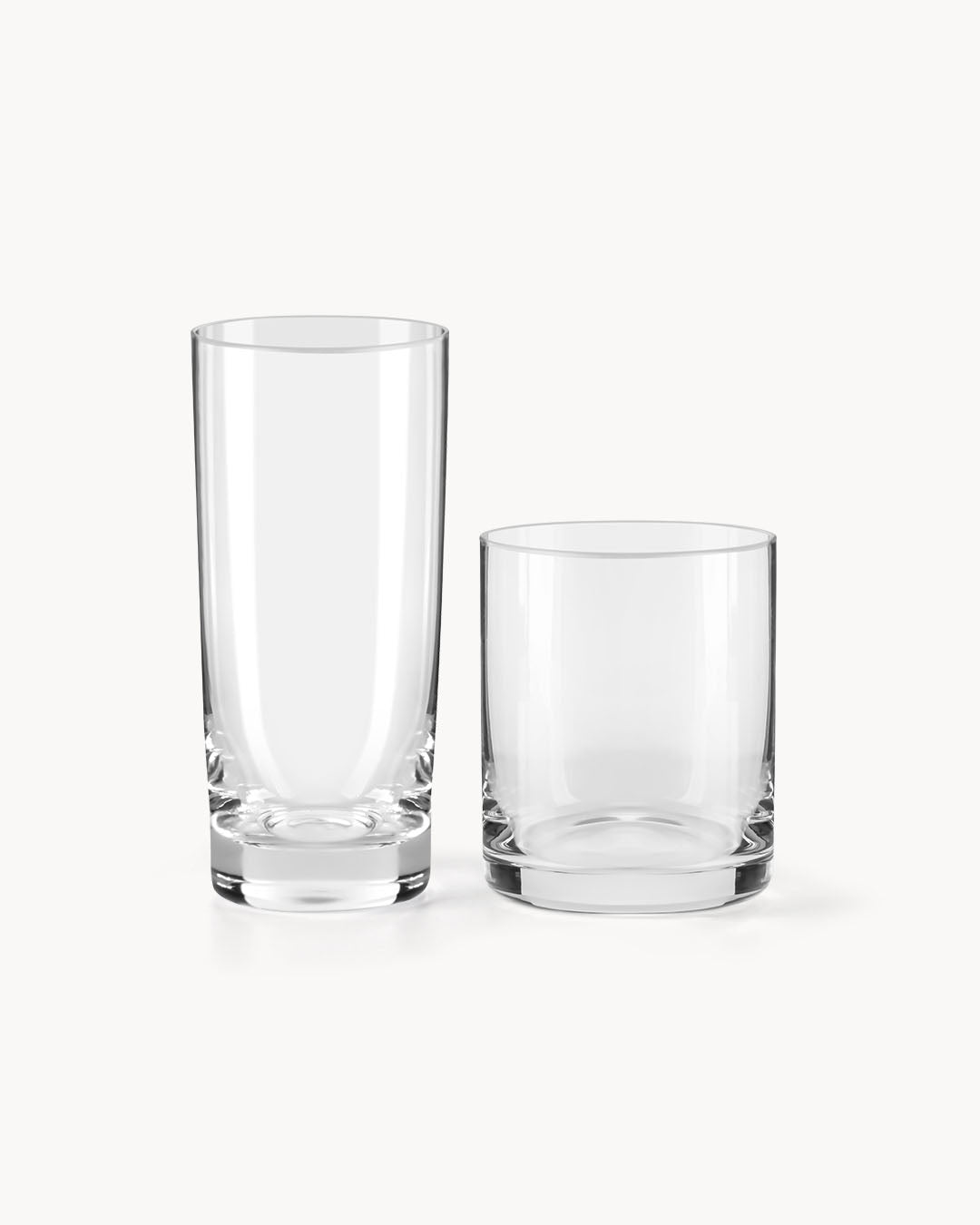 Gläser 12er Set 370 ml und 450 ml