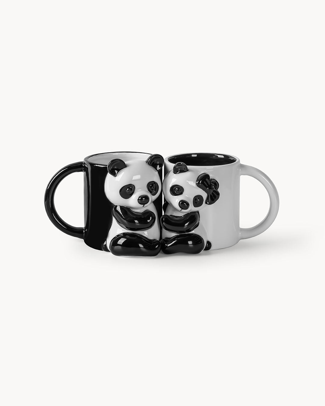 3D Panda Tassen 2er Set 400 ml