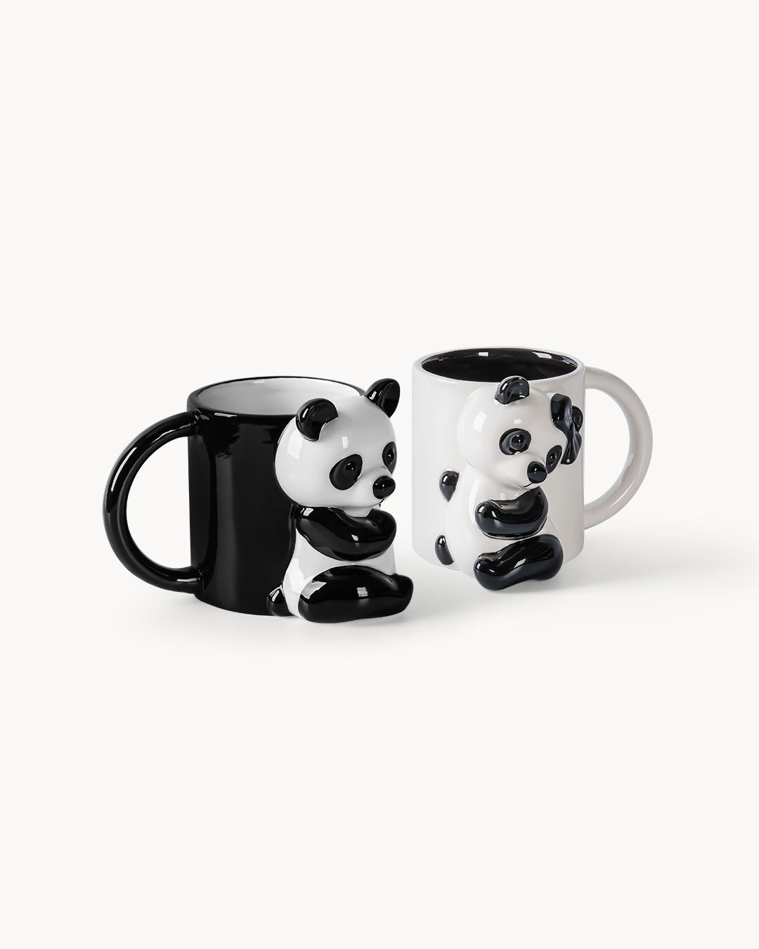 3D Panda Tassen 2er Set 400 ml